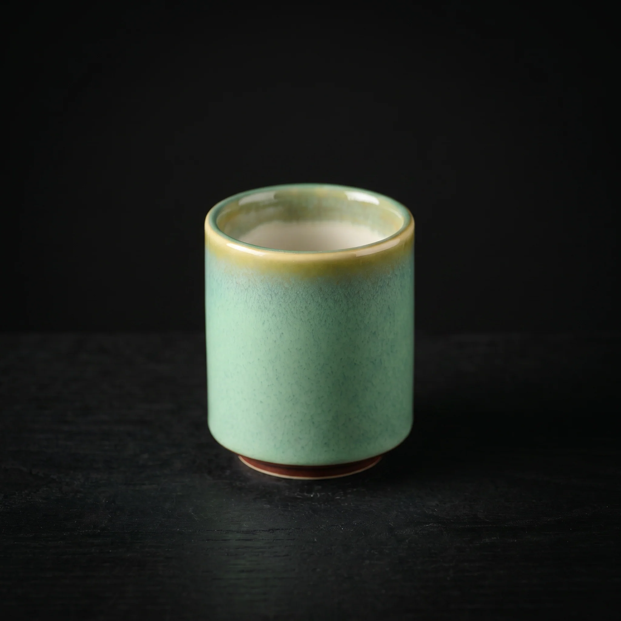 Ceramic Cup, Dipped Green