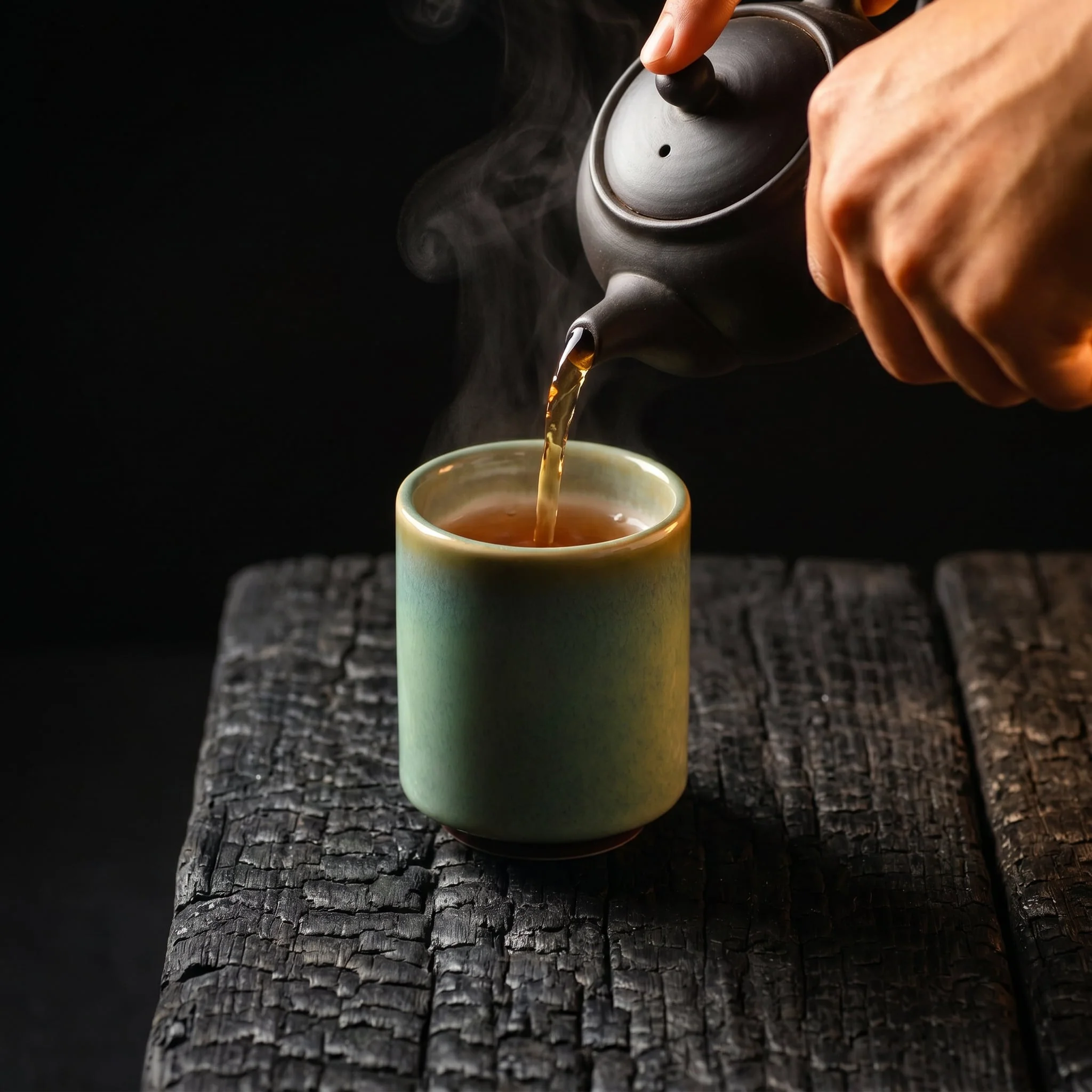 Ceramic Cup, Dipped Green - Image 2