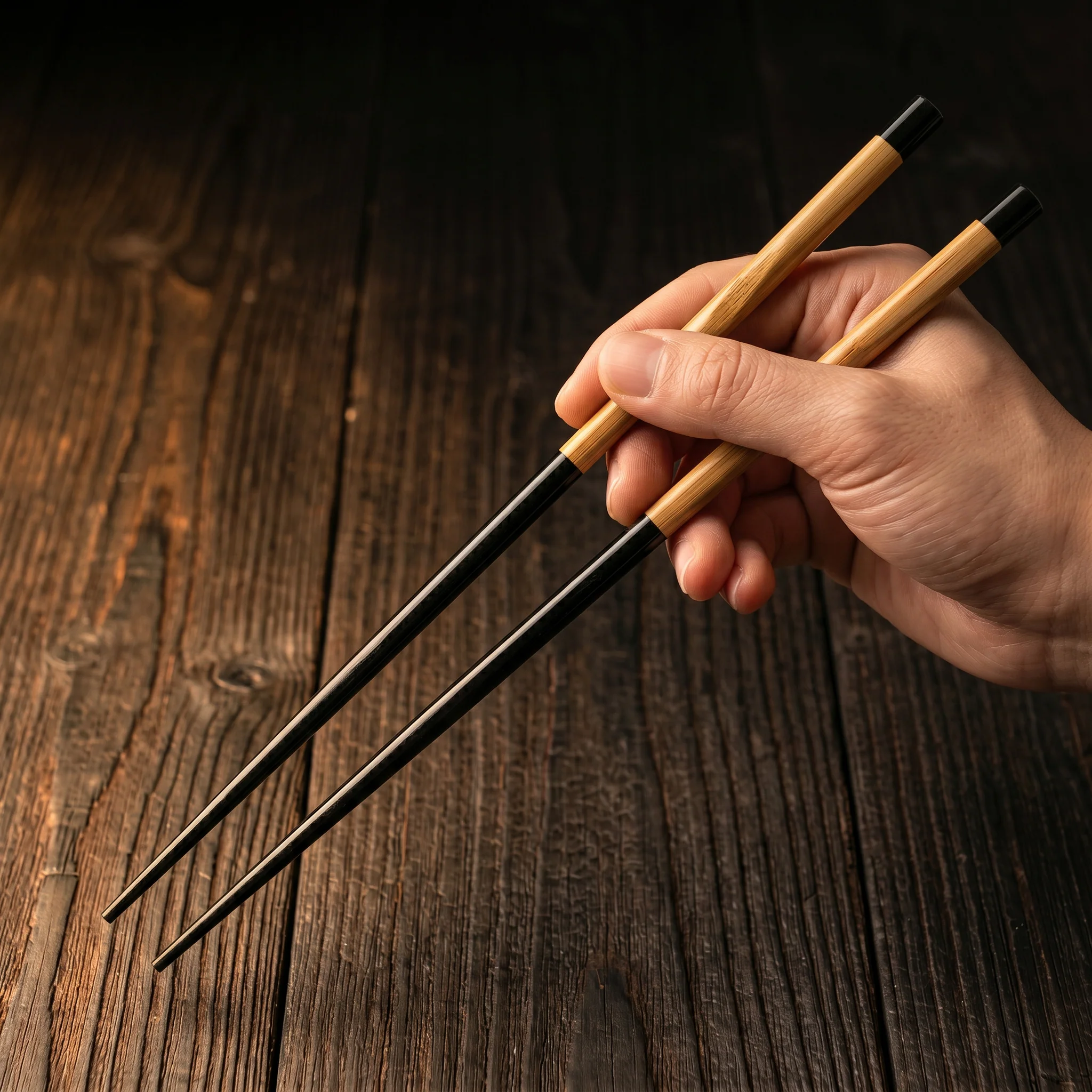 Ishida Twisted Carbonised Bamboo Chopsticks 230mm