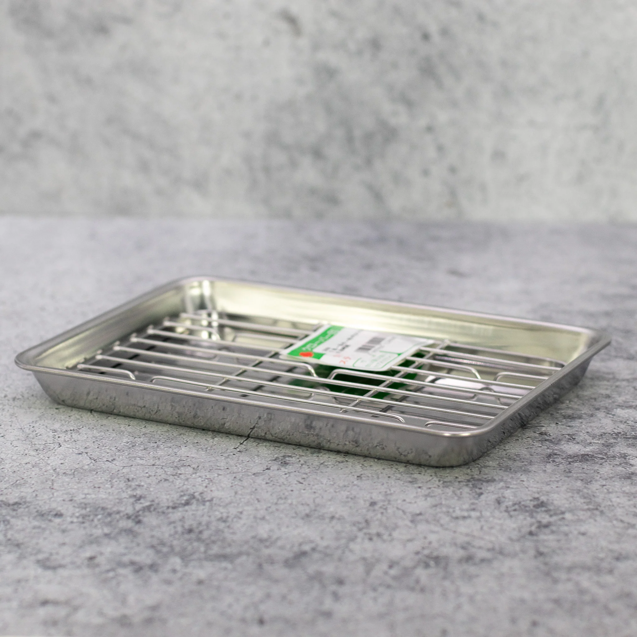 Japanese Stainless Steel Drainer insert for 8" Service Tray, 177x117mm - Image 3